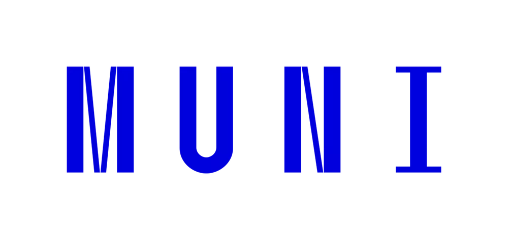 Oficiální modré logo MUNI