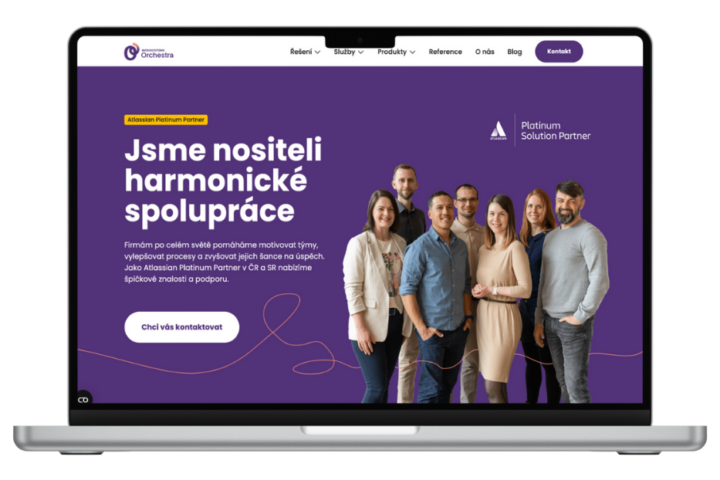 Screenshot webu jako mockup